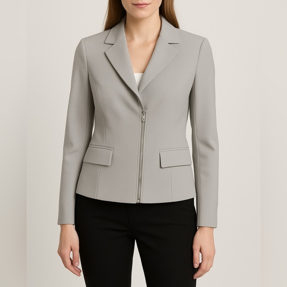 Judith & Charles/Teenflo Stone Grey Jacket Size 10 Suit and Casual in One! - Picture 1 of 6